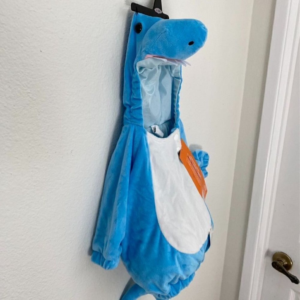 Target Hyde and Eek Plush Baby Shark Top 3D Infant 3-6M Halloween - Picture 6 of 10